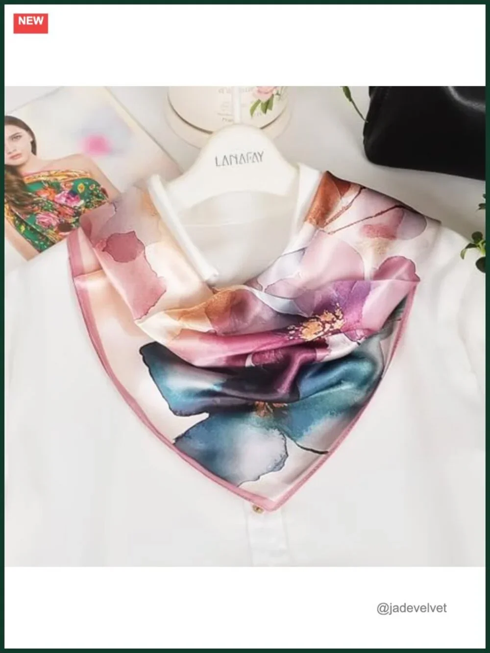 100% Mulberry Silk Neck Scarf 21
